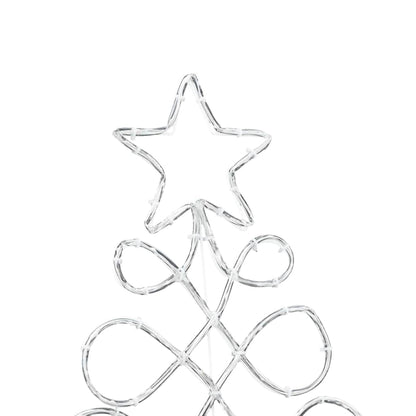 Julgran formad ljus Flerfärgsdesign 78 x 58 cm PVC