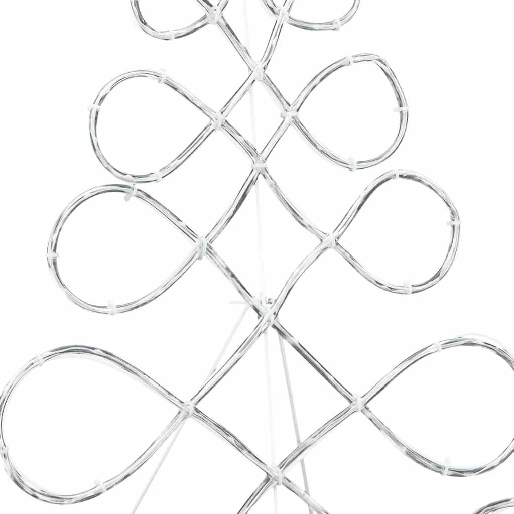Julgran formad ljus Flerfärgsdesign 78 x 58 cm PVC