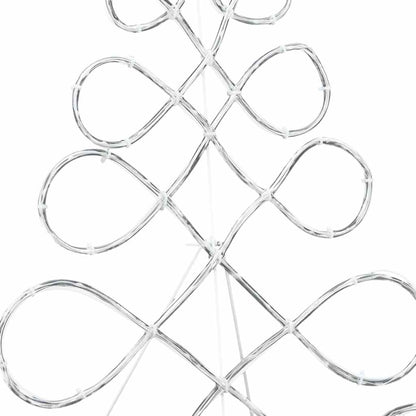 Julgran formad ljus Flerfärgsdesign 78 x 58 cm PVC