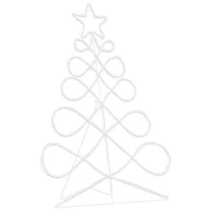 Julgran formad ljus Flerfärgsdesign 78 x 58 cm PVC