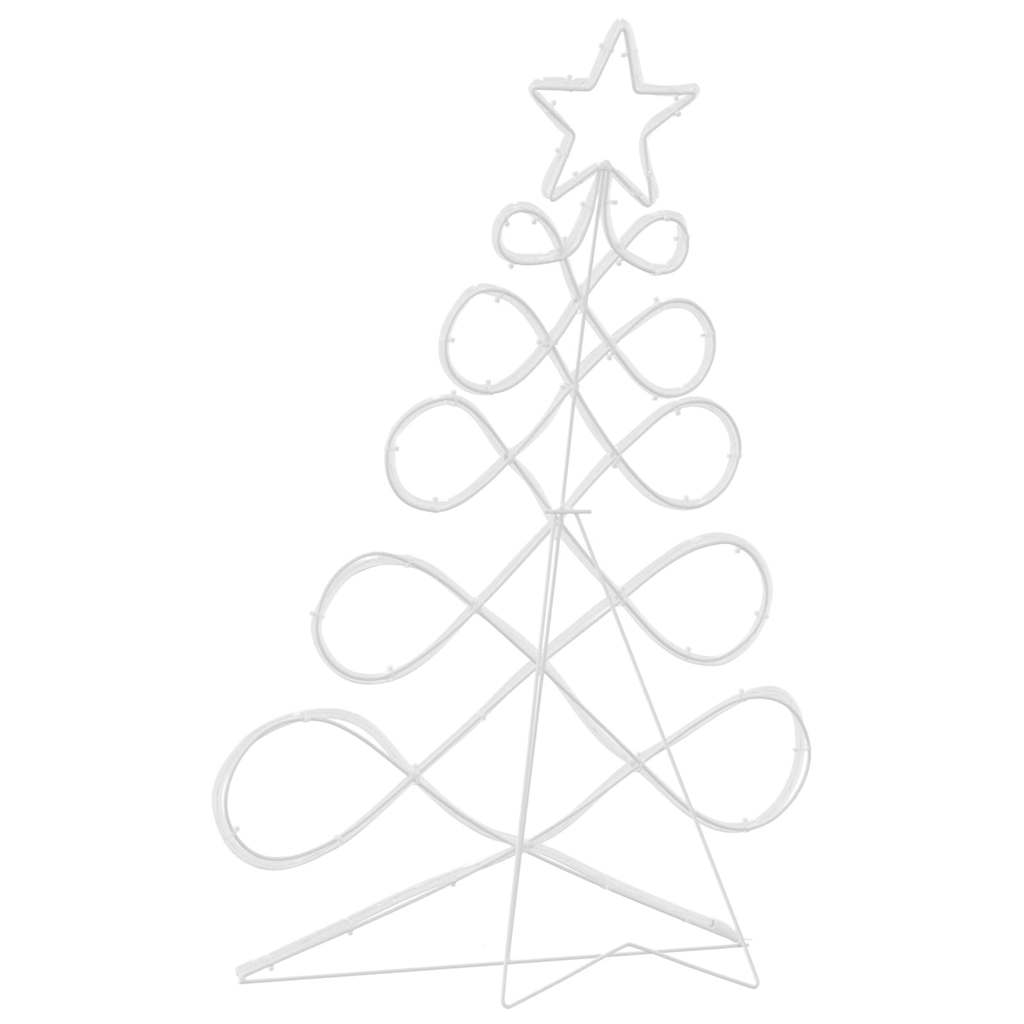 Julgran formad ljus Flerfärgsdesign 78 x 58 cm PVC