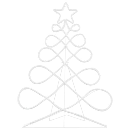 Julgran formad ljus Flerfärgsdesign 78 x 58 cm PVC