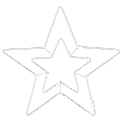 Julstjärna med 72 LED-lampor Kallvit 51.5 cm