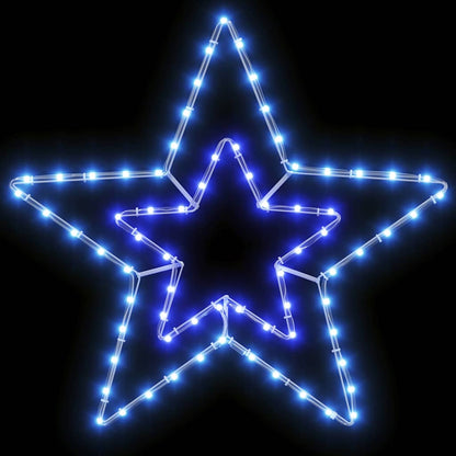 Julstjärna 72 LED-lampor Kall Vit 51,5 x 50 x 0,65 cm Järn