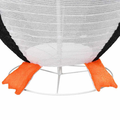 Snö Pingvin Figur med 600 LED-lampor Varmvit 78 x 178 cm tyg
