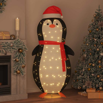 Snö Pingvin Figur med 600 LED-lampor Varmvit 78 x 178 cm tyg