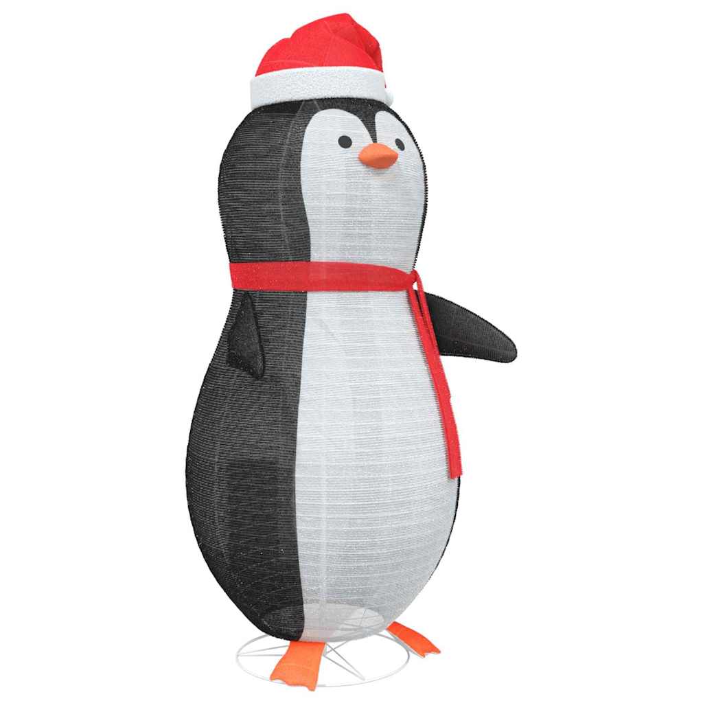 Snö Pingvin Figur med 600 LED-lampor Varmvit 78 x 178 cm tyg