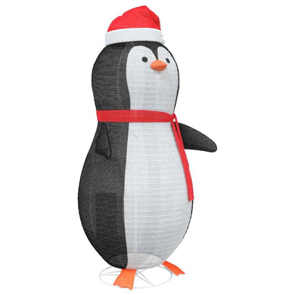 Snö Pingvin Figur med 600 LED-lampor Varmvit 78 x 178 cm tyg