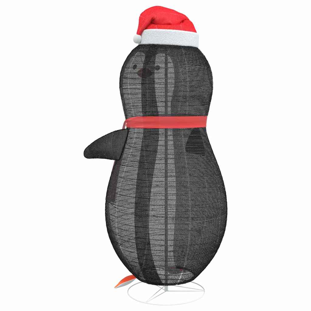 Snö Pingvin Figur med 600 LED-lampor Varmvit 78 x 178 cm tyg