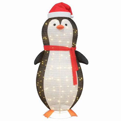 Snö Pingvin Figur med 600 LED-lampor Varmvit 78 x 178 cm tyg