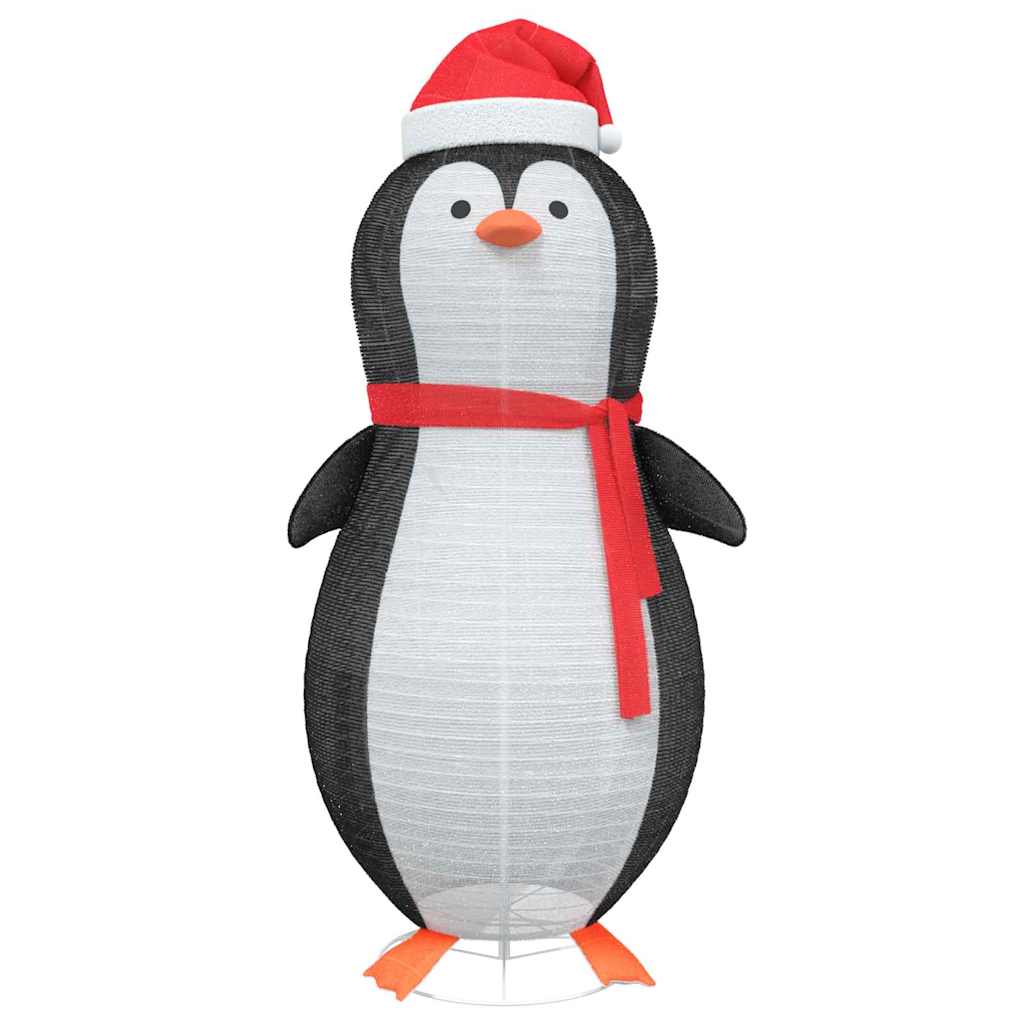 Snö Pingvin Figur med 600 LED-lampor Varmvit 78 x 178 cm tyg