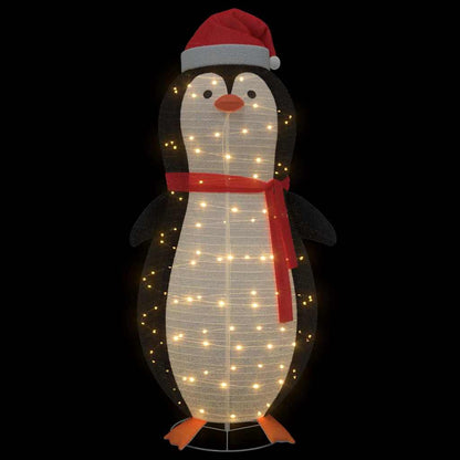Snö Pingvin Figur med 600 LED-lampor Varmvit 78 x 178 cm tyg