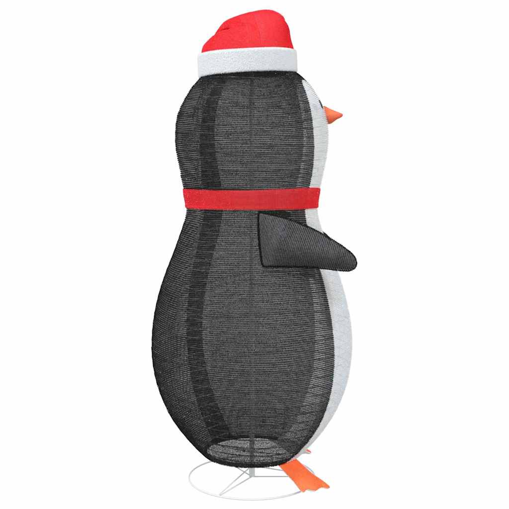 Snö Pingvin Figur med 600 LED-lampor Varmvit 78 x 178 cm tyg