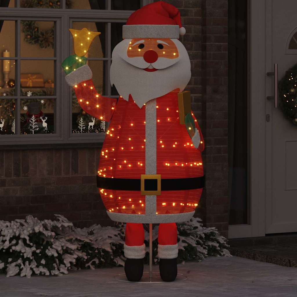 Jultomte 200 LED-lampor Varmvit 100 x 180 cm Tyg