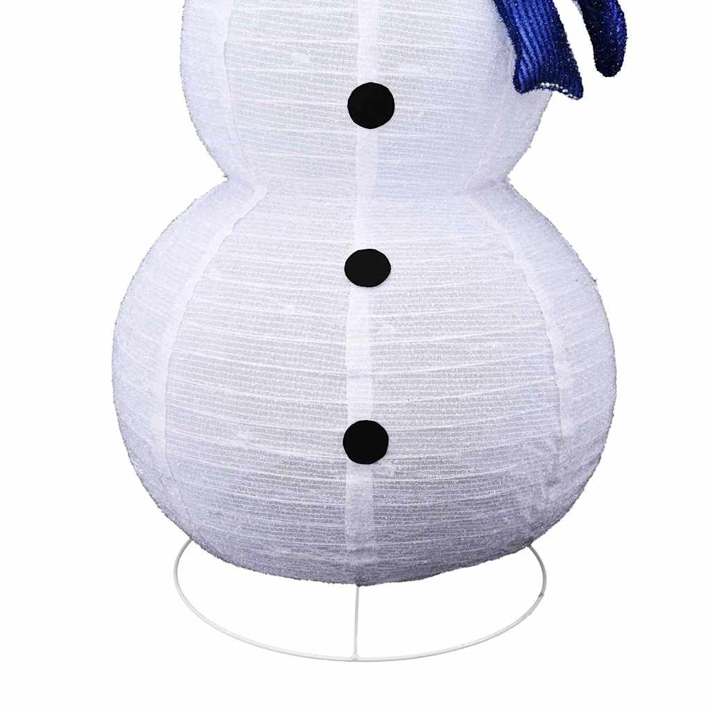 Julsnögubbsfamilj 3 st 270 LED-lampor Varmvit 55 x 122 cm Tyg