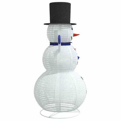 Julsnögubbsfamilj 3 st 270 LED-lampor Varmvit 55 x 122 cm Tyg