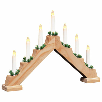 Jul ljusbrygga 7 LED-lampor Varmvit 39.5 x 5 x 29 cm