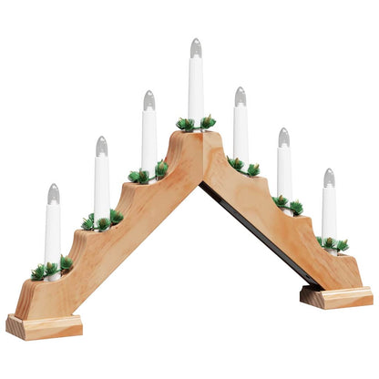 Jul ljusbrygga 7 LED-lampor Varmvit 39.5 x 5 x 29 cm