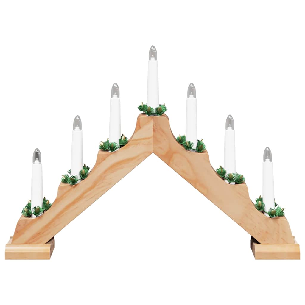 Jul ljusbrygga 7 LED-lampor Varmvit 39.5 x 5 x 29 cm