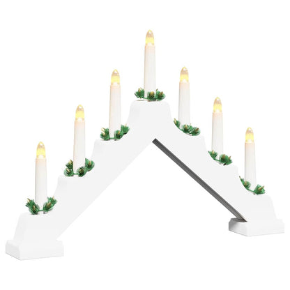 Jul ljusbrygga 7 LED-lampor Varmvit 39.5 x 5 x 29 cm