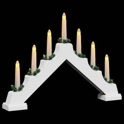 Jul ljusbrygga 7 LED-lampor Varmvit 39.5 x 5 x 29 cm