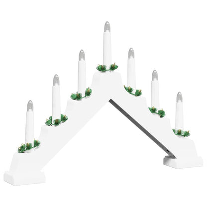 Jul ljusbrygga 7 LED-lampor Varmvit 39.5 x 5 x 29 cm