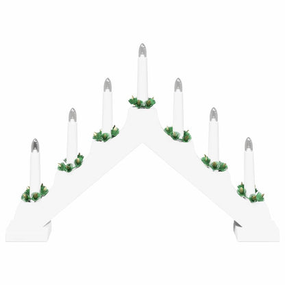 Jul ljusbrygga 7 LED-lampor Varmvit 39.5 x 5 x 29 cm