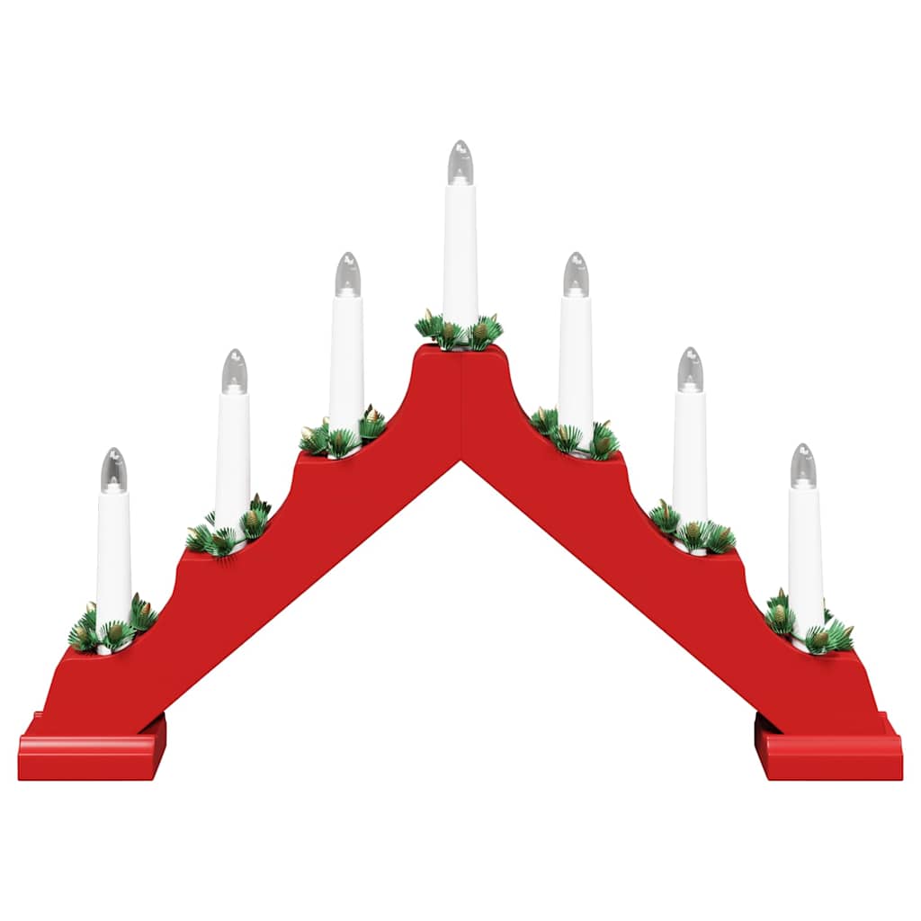 Jul ljusbrygga 3 st 7 LED-lampor Varmvit 39.5 x 5 x 29 cm