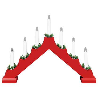 Jul ljusbrygga 3 st 7 LED-lampor Varmvit 39.5 x 5 x 29 cm