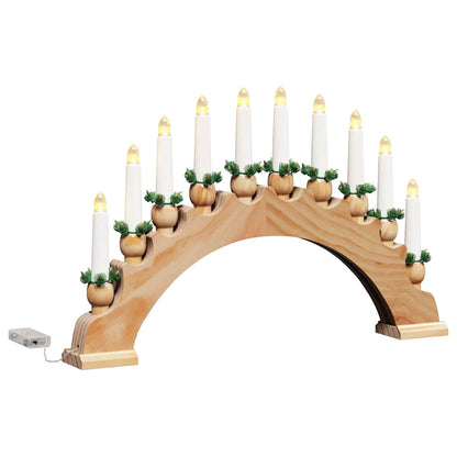 Julbåge med 10 LED-ljus LED-lampor Varmvit 47 x 5 x 29 cm
