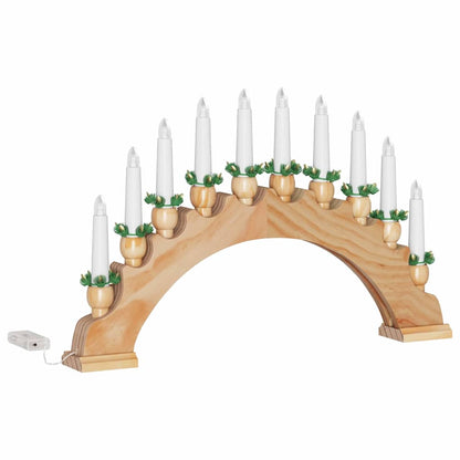 Julbåge med 10 LED-ljus 3 st LED-lampor Varmvit 47 x 5 x 29 cm