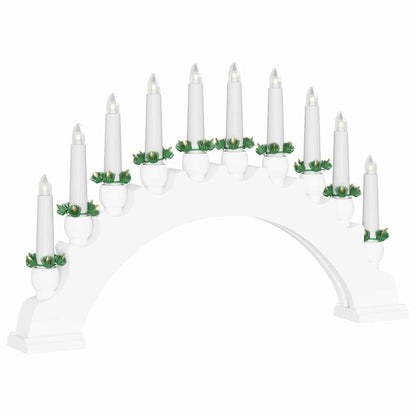 Julbåge med 10 LED-ljus LED-lampor Varmvit 47 x 5 x 29 cm