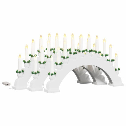 Julbåge med 10 LED-ljus 3 st LED-lampor Varmvit 47 x 5 x 29 cm