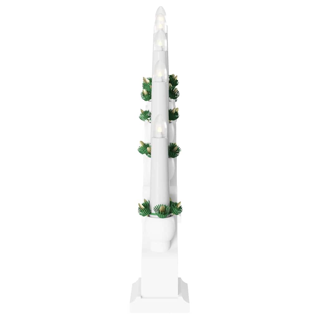 Julbåge med 10 LED-ljus 3 st LED-lampor Varmvit 47 x 5 x 29 cm