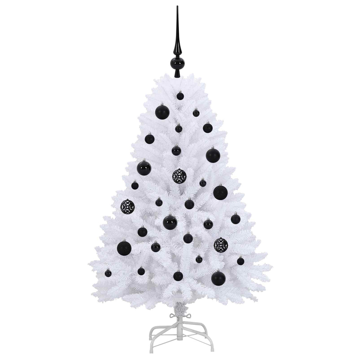 Plast Hingad Julgran Vit 120 cm PVC och stål