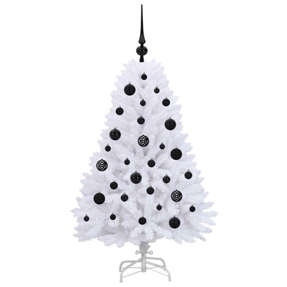 Plast Hingad Julgran Vit 120 cm PVC och stål