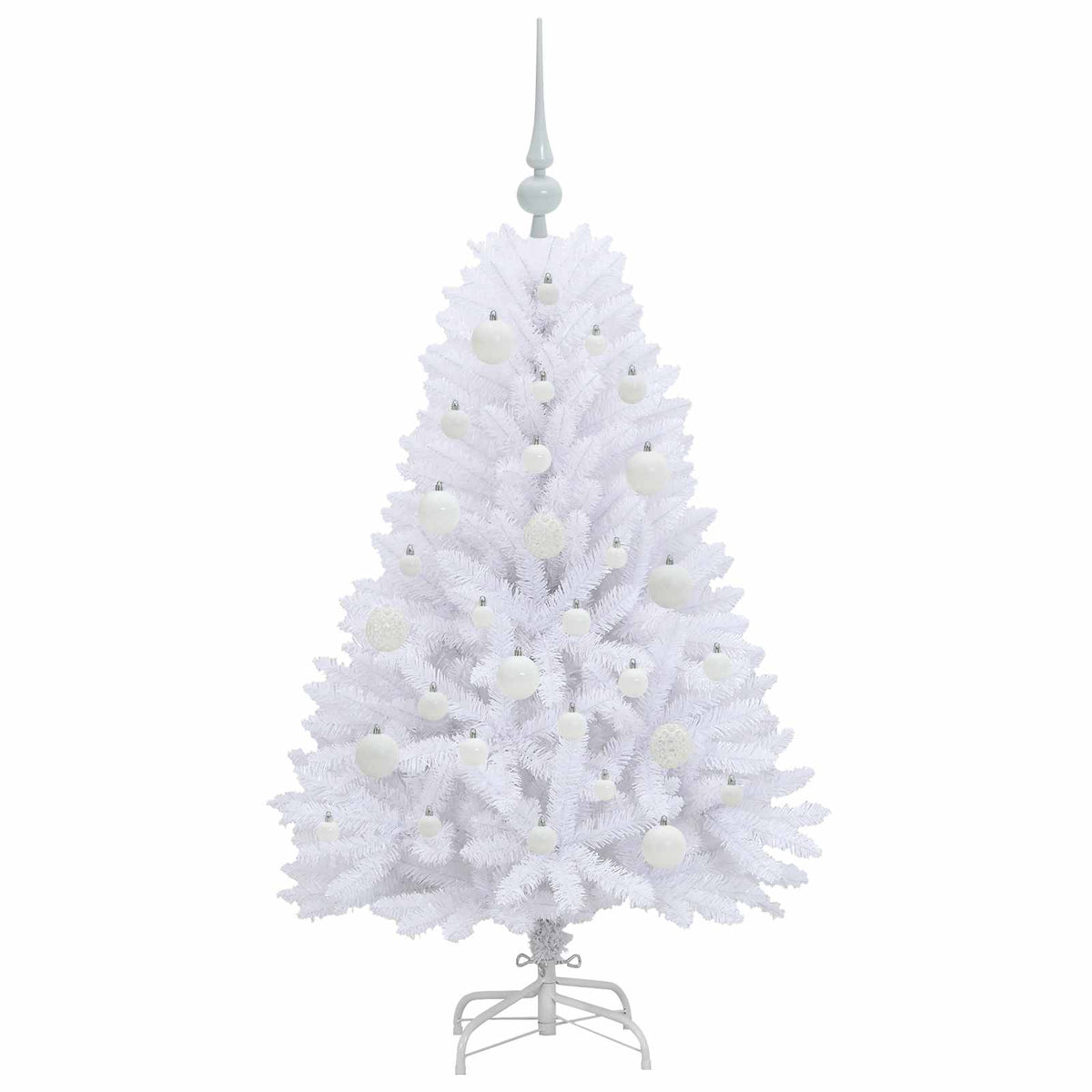 Plast Hingad Julgran Vit 120 cm PVC och stål