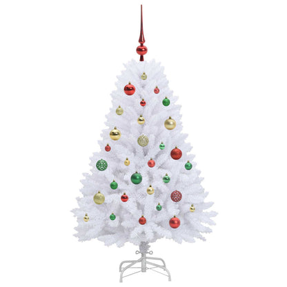 Plast Hingad Julgran Vit 120 cm PVC och stål