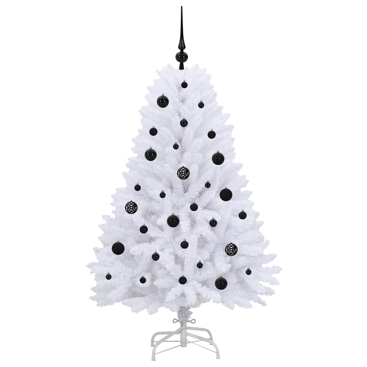 Plast Hingad Julgran Vit 150 cm PVC och stål