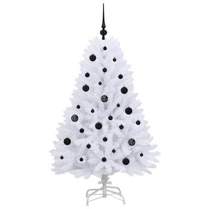 Plast Hingad Julgran Vit 150 cm PVC och stål
