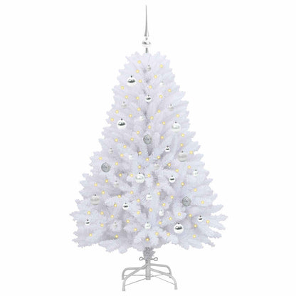 Plast Hingad Julgran Vit 150 cm PVC och stål