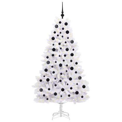 Plast Hingad Julgran Vit 180 cm PVC och stål