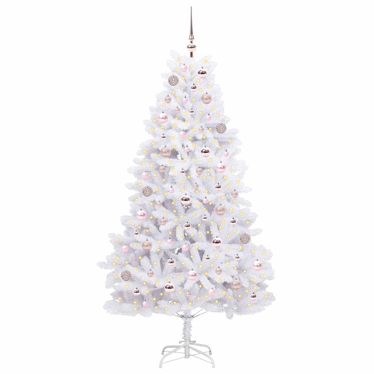Plast Hingad Julgran Vit 180 cm PVC och stål