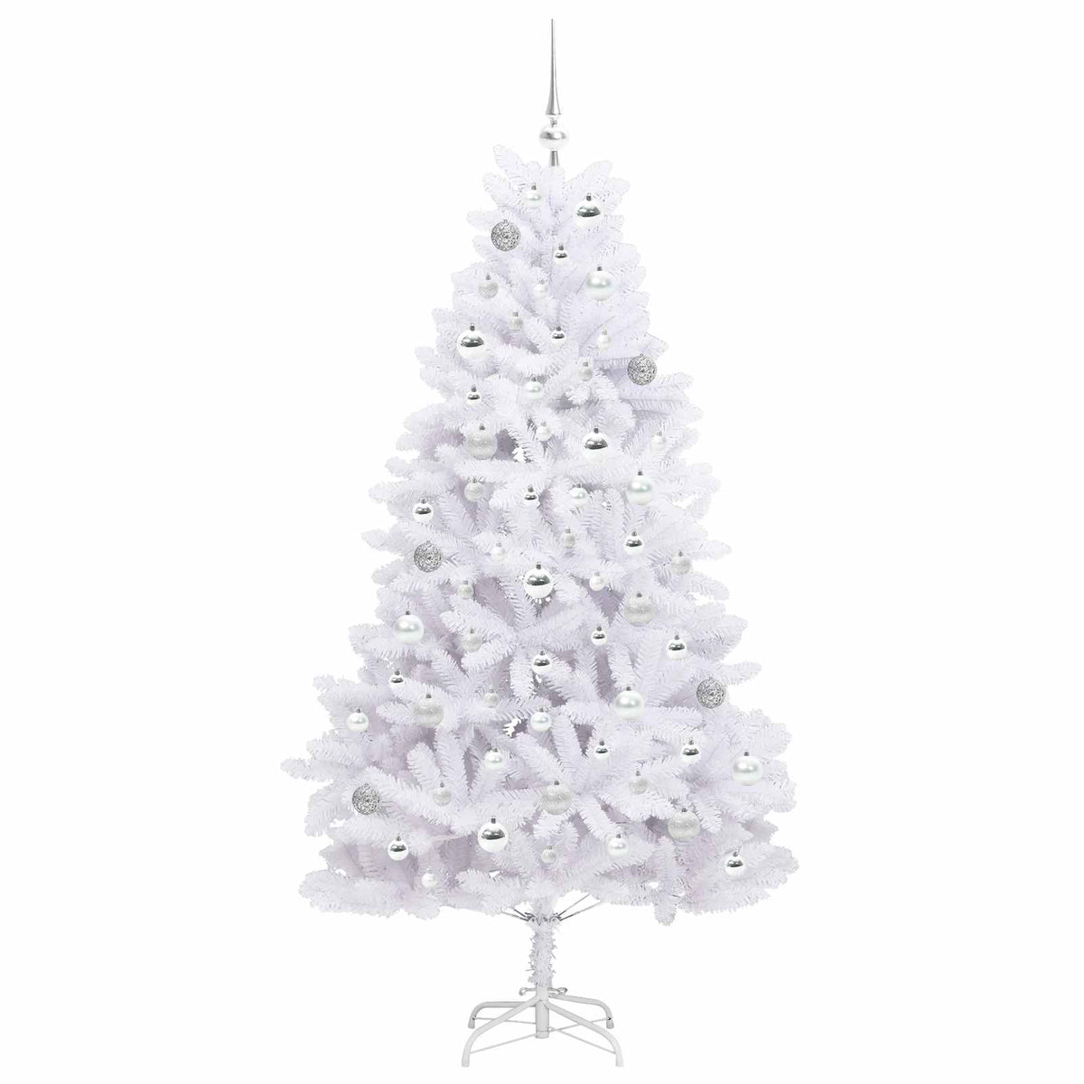 Plast Hingad Julgran Vit 180 cm PVC och stål