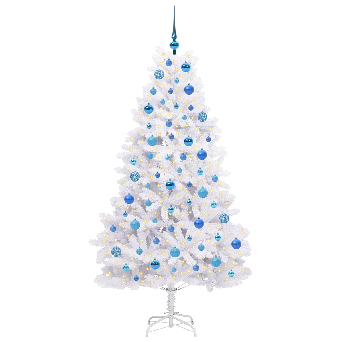 Plast Hingad Julgran Vit 180 cm PVC och stål