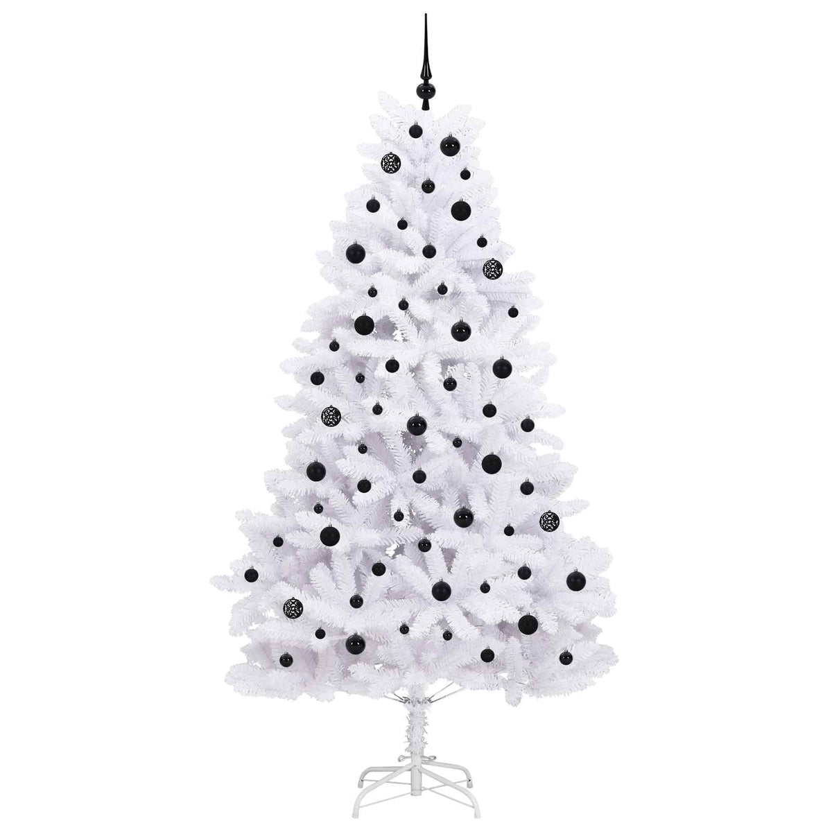 Plast Hingad Julgran Vit 210 cm PVC och stål
