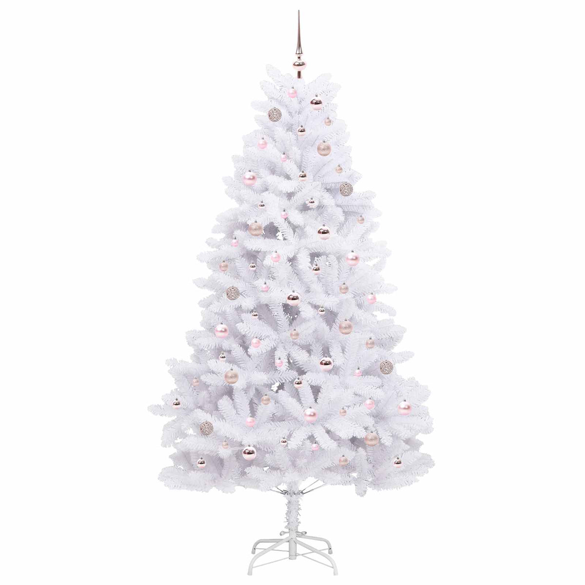 Plast Hingad Julgran Vit 210 cm PVC och stål