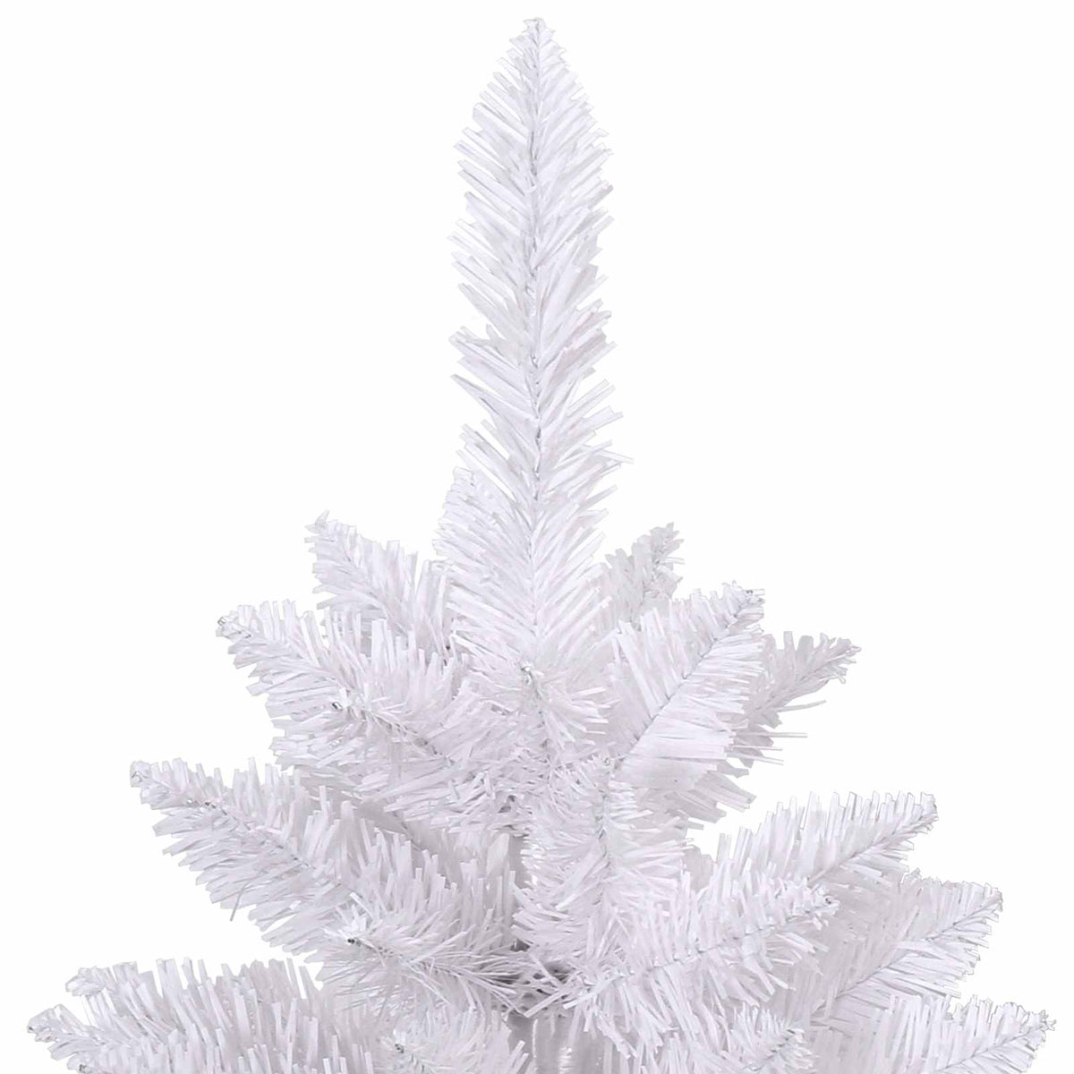 Plast Hingad Julgran Vit 210 cm PVC och stål