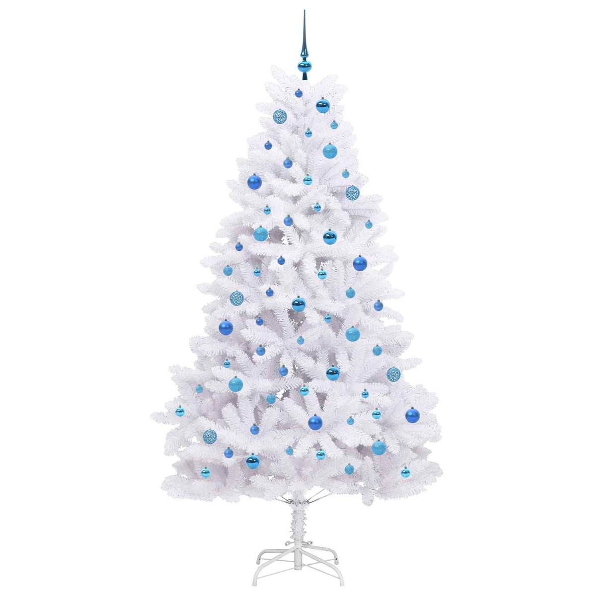 Plast Hingad Julgran Vit 210 cm PVC och stål
