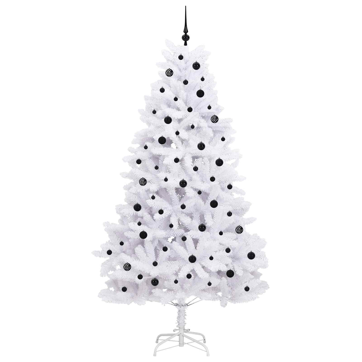 Plast Hingad Julgran Vit 240 cm PVC och stål